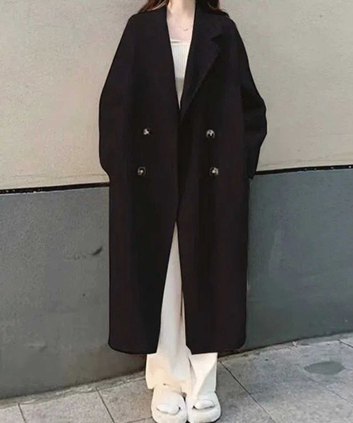 SPIGA(スピーガ)の「Wチェスターミドルコート(テーラードジャケット・レディース・オフホワイト/グレー/ピンク/キャメル/ブラック・FREE)」の2枚目の写真