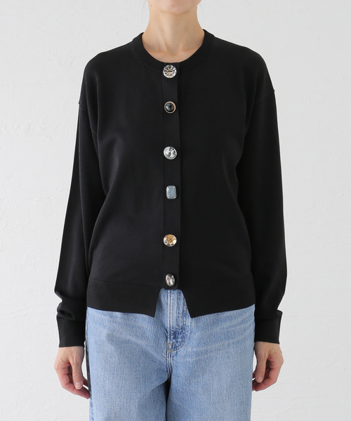 La TOTALITE（ラトータリテ）の「【TORRAZZO DONNA/トラッゾドンナ】Bijou Knit Cardigan（カーディガン/ボレロ・レディース・ブラック/グレー/ブルー・FREE）」の18枚目の写真