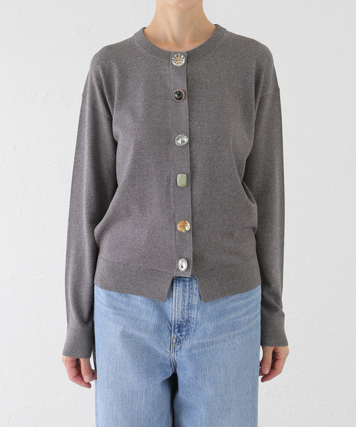 La TOTALITE（ラトータリテ）の「【TORRAZZO DONNA/トラッゾドンナ】Bijou Knit Cardigan（カーディガン/ボレロ・レディース・ブラック/グレー/ブルー・FREE）」の20枚目の写真