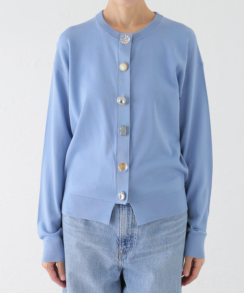 La TOTALITE（ラトータリテ）の「【TORRAZZO DONNA/トラッゾドンナ】Bijou Knit Cardigan（カーディガン/ボレロ・レディース・ブラック/グレー/ブルー・FREE）」の22枚目の写真