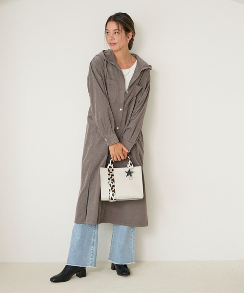 BAYFLOW（ベイフロー）の「[多ポケットで便利]レオパードテープフェイクレザートート（ハンドバッグ・レディース・ブラック/ライトグレー/ベージュ/ブラウン系その他・FREE）」の19枚目の写真