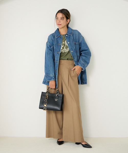 BAYFLOW（ベイフロー）の「[多ポケットで便利]レオパードテープフェイクレザートート（ハンドバッグ・レディース・ブラック/ライトグレー/ベージュ/ブラウン系その他・FREE）」の20枚目の写真