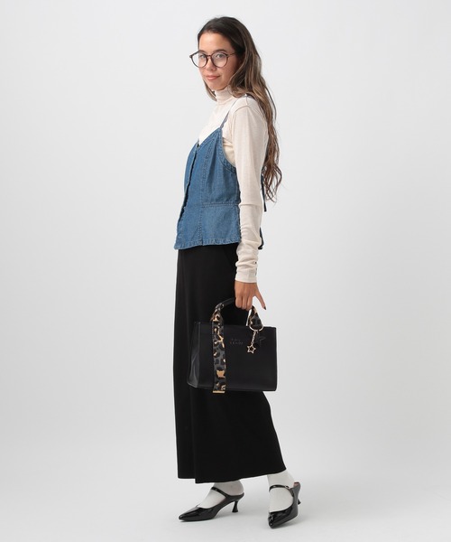 BAYFLOW（ベイフロー）の「[多ポケットで便利]レオパードテープフェイクレザートート（ハンドバッグ・レディース・ブラック/ライトグレー/ベージュ/ブラウン系その他・FREE）」の8枚目の写真