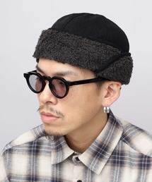 A.M.S.（エーエムエス）の「裏ボア 2WAY ロールキャップ（コーデュロイ・フリース）（キャップ・レディース）」