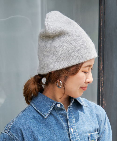 Spick & Span（スピックアンドスパン）の「La Maison de Lyllis / ラ メゾン ド リリス POLAR（ニットキャップ/ビーニー・レディース・ブラック/グレー・FREE）」の4枚目の写真