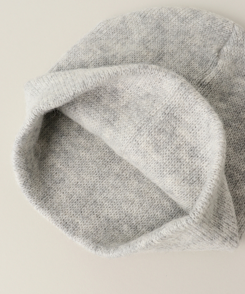 Spick & Span（スピックアンドスパン）の「La Maison de Lyllis / ラ メゾン ド リリス POLAR（ニットキャップ/ビーニー・レディース・ブラック/グレー・FREE）」の6枚目の写真