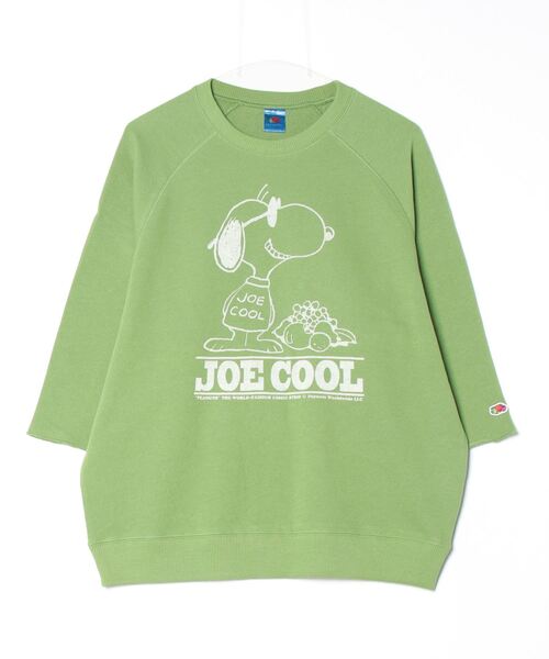 トレーナー スウェット 「FRUIT OF THE LOOM/フルーツオブザルーム」FTL×PEANUTS 7部袖甘編みスエット レディース メンズ FRUIT OF THE LOOM/フルーツオブザルーム】FTL×PEANUTS 7部袖甘
