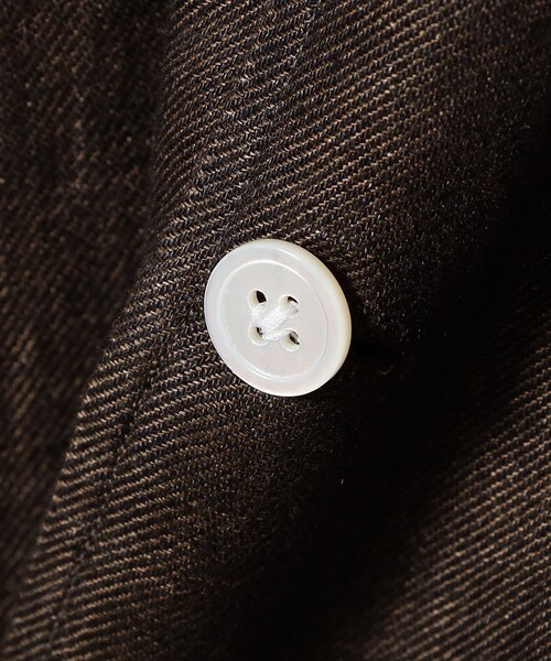 Maria Santangelo（マリアサンタンジェロ）の「【別注】Maria Santangelo / MARCELLO リネン シャツ ジャケット（その他アウター・メンズ・ネイビー/ダークブラウン・LARGE/SMALL/MEDIUM）」の5枚目の写真