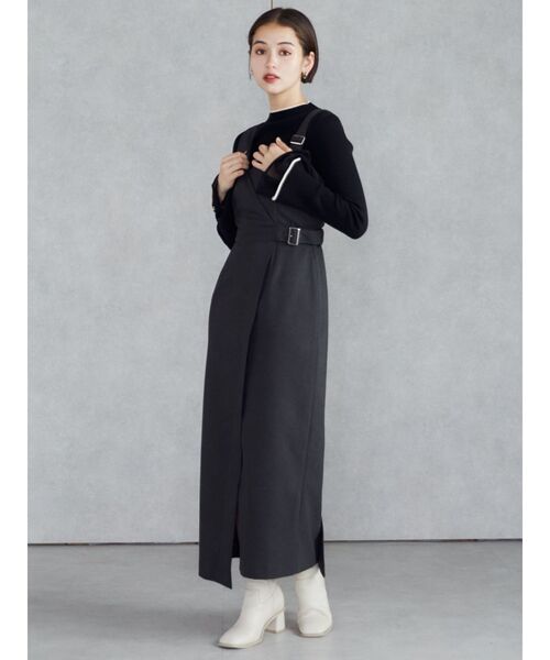 MURUA（ムルーア）の「ベルスリーブラインニット（ニット/セーター・レディース・ブラック/アイボリー/ブルー・FREE）」の14枚目の写真