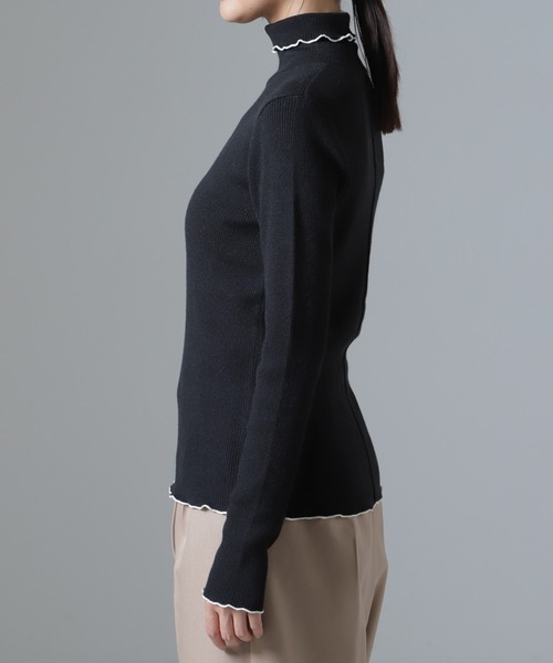 セール】静電気軽減毛玉抑制リブタートル（ニット/セーター）｜NANO