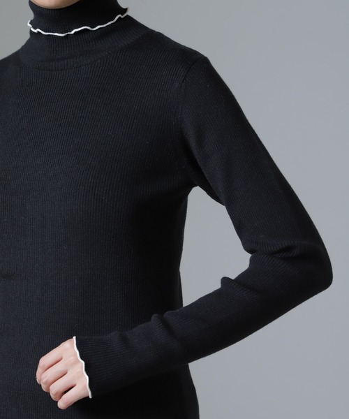 セール】静電気軽減毛玉抑制リブタートル（ニット/セーター）｜NANO