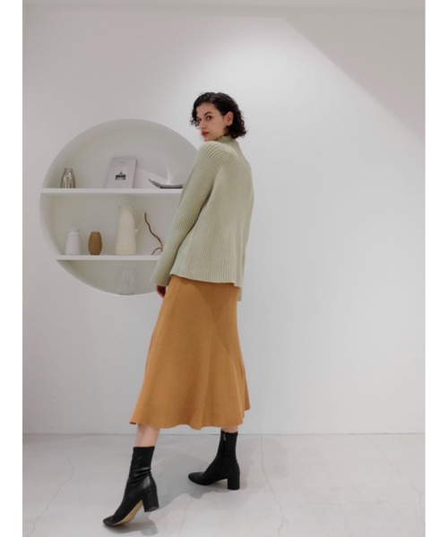 Katrin TOKYO(カトリーントーキョー)の「knit flare skirt(スカート・レディース・アイボリー/キャメル・FREE)」の12枚目の写真