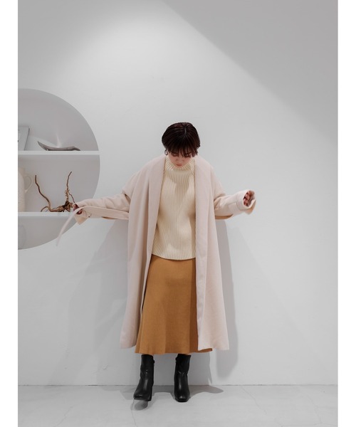 Katrin TOKYO(カトリーントーキョー)の「knit flare skirt(スカート・レディース・アイボリー/キャメル・FREE)」の16枚目の写真