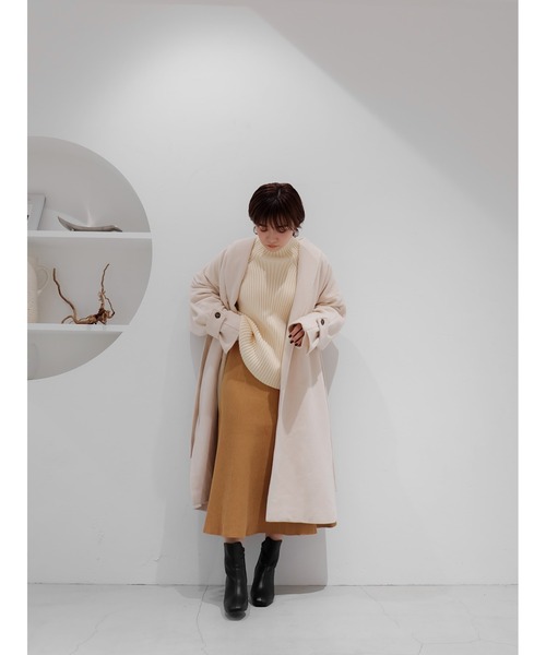 Katrin TOKYO(カトリーントーキョー)の「knit flare skirt(スカート・レディース・アイボリー/キャメル・FREE)」の19枚目の写真