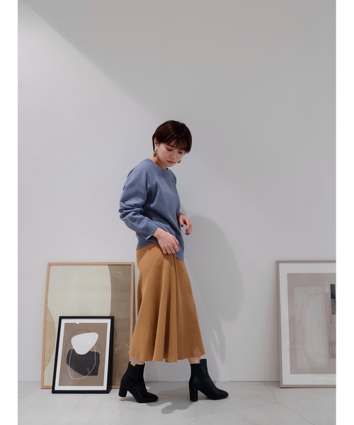 Katrin TOKYO(カトリーントーキョー)の「knit flare skirt(スカート・レディース・アイボリー/キャメル・FREE)」の20枚目の写真