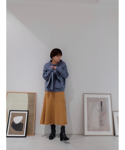 Katrin TOKYO(カトリーントーキョー)の「knit flare skirt(スカート・レディース・アイボリー/キャメル・FREE)」の22枚目の写真