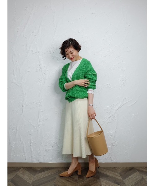 Katrin TOKYO(カトリーントーキョー)の「knit flare skirt(スカート・レディース・アイボリー/キャメル・FREE)」の9枚目の写真