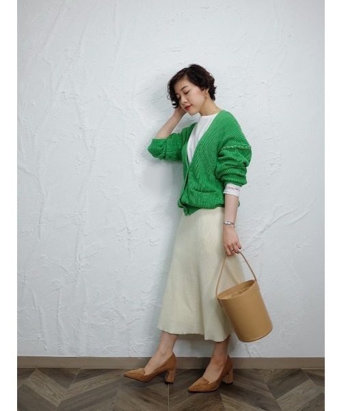 Katrin TOKYO(カトリーントーキョー)の「knit flare skirt(スカート・レディース・アイボリー/キャメル・FREE)」の11枚目の写真