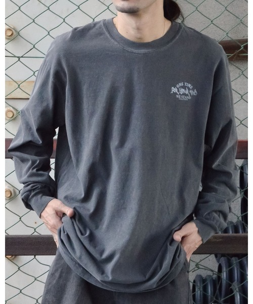 MODISH GAZE(モディシュガゼ)の「【MODISH GAZE】ピグメント加工バンダナプリントロンT(Tシャツ/カットソー・メンズ・ブラック/カーキ/オフホワイト/バーガンディー・MEDIUM/LARGE)」の7枚目の写真
