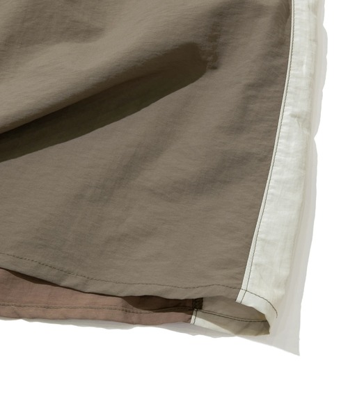 CUBE SUGAR（キューブシュガー）の「CUBE SUGAR/キューブシュガー　ナイロン配色ラインギャザーSK（スカート・レディース・ナチュラル/ブラウン/その他1・FREE）」の7枚目の写真