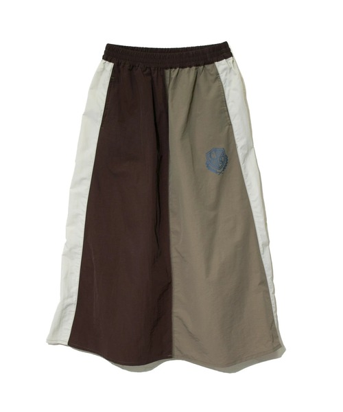 CUBE SUGAR（キューブシュガー）の「CUBE SUGAR/キューブシュガー　ナイロン配色ラインギャザーSK（スカート・レディース・ナチュラル/ブラウン/その他1・FREE）」の9枚目の写真