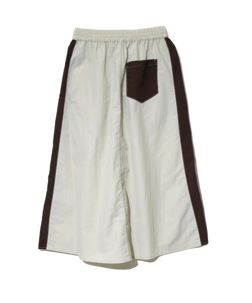 CUBE SUGAR（キューブシュガー）の「CUBE SUGAR/キューブシュガー　ナイロン配色ラインギャザーSK（スカート・レディース・ナチュラル/ブラウン/その他1・FREE）」の13枚目の写真