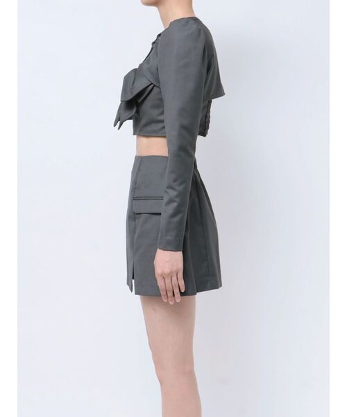 EATME(イートミー)の「リボンスリーピースセットアップ(ワンピース・レディース・グレー/ピンク・FREE)」の9枚目の写真