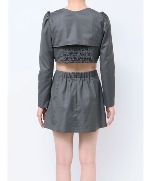 EATME(イートミー)の「リボンスリーピースセットアップ(ワンピース・レディース・グレー/ピンク・FREE)」の10枚目の写真