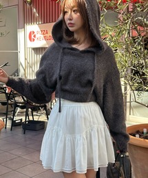 RAY CASSIN | 【やわらかい肌ざわり】シャギーフードニット(ニット/セーター)