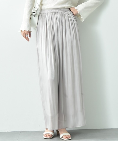 CLOCHE（クロシェ）の「【ＣＬＯＣＨＥ】割繊ギャザーパンツ（その他パンツ・レディース・ベージュ/ブラック/サックスブルー・FREE）」の3枚目の写真