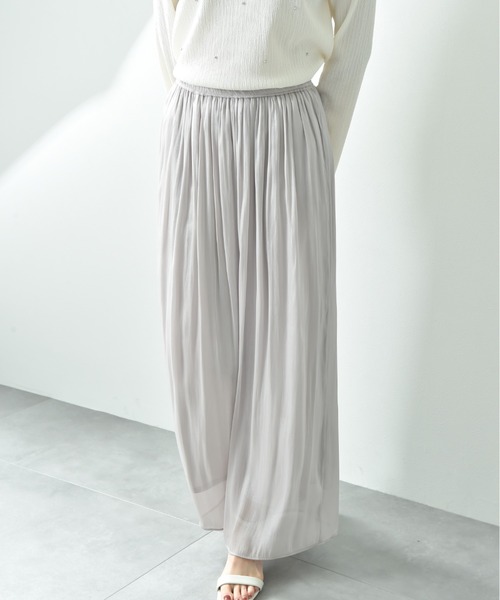 CLOCHE（クロシェ）の「【ＣＬＯＣＨＥ】割繊ギャザーパンツ（その他パンツ・レディース・ベージュ/ブラック/サックスブルー・FREE）」の18枚目の写真