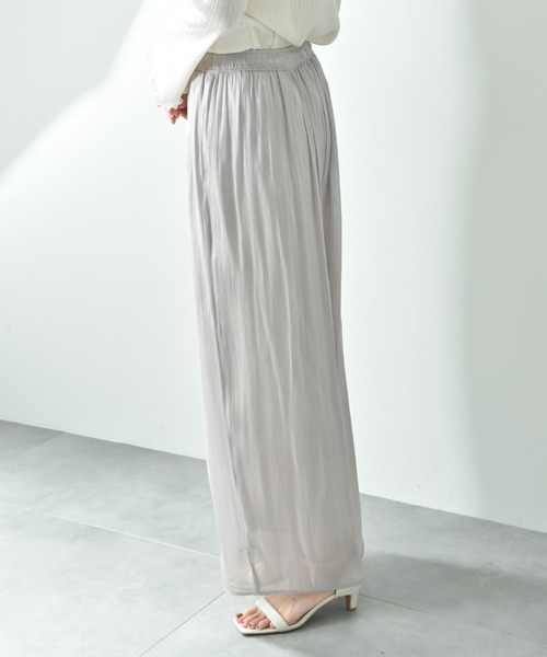 CLOCHE（クロシェ）の「【ＣＬＯＣＨＥ】割繊ギャザーパンツ（その他パンツ・レディース・ベージュ/ブラック/サックスブルー・FREE）」の21枚目の写真