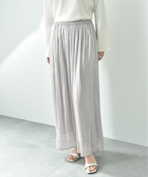 CLOCHE（クロシェ）の「【ＣＬＯＣＨＥ】割繊ギャザーパンツ（その他パンツ・レディース・ベージュ/ブラック/サックスブルー・FREE）」の22枚目の写真