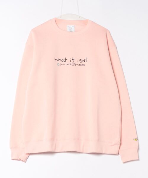 (What it isNt)ART BY MARKGONZALES(ワットイットイズント)の「【(What it isNt)ART BY MARKGONZALES / (ワットイットイズント) アートバイマークゴンザレス】リラックスフィット バックプリント 裏起毛 クルーネックトレーナー ユニセックス(スウェット・メンズ・ホワイト系その他2/ゴールド系その他/ブルー系その他/グリーン系その他2/ホワイト系その他/ピンク系その他2・X-LARGE/LARGE/MEDIUM)」の8枚目の写真
