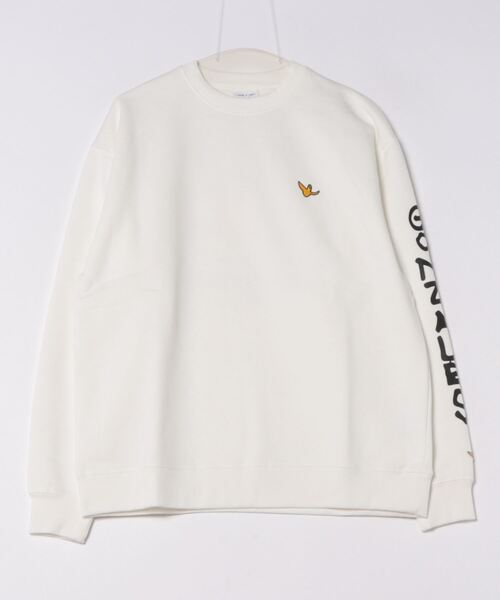 (What it isNt)ART BY MARKGONZALES(ワットイットイズント)の「【(What it isNt)ART BY MARKGONZALES / (ワットイットイズント) アートバイマークゴンザレス】リラックスフィット バックプリント 裏起毛 クルーネックトレーナー ユニセックス(スウェット・メンズ・ホワイト系その他2/ゴールド系その他/ブルー系その他/グリーン系その他2/ホワイト系その他/ピンク系その他2・X-LARGE/LARGE/MEDIUM)」の12枚目の写真