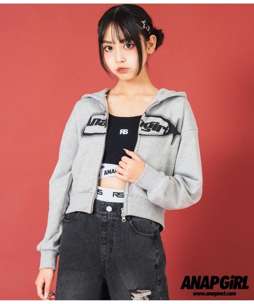 ANAP GiRL（アナップガール）の「ダブルジップ クロップド