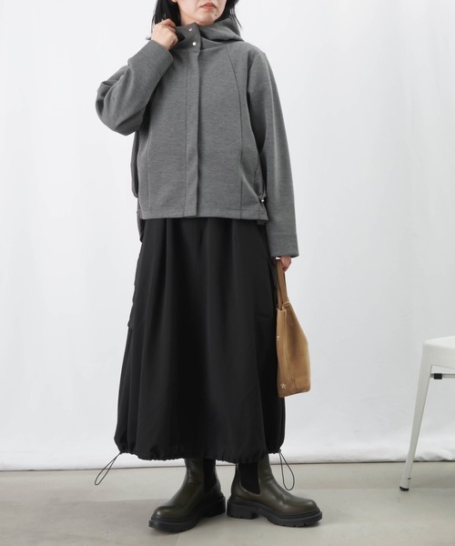 LUCA/LADY LUCK LUCA(ルカ/レディラックルカ)の「LC/LLL ダンボールナイロンワッシャー切替パーカー / バック切替フードブルゾン(その他アウター・レディース・グレー/ブラック・FREE)」の21枚目の写真
