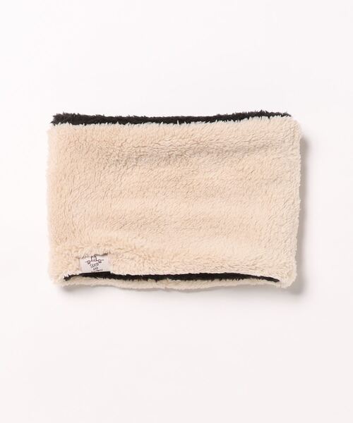 THRASHER(スラッシャー)の「BOA FLEECE REVERCIBLE NECK WARMER/スラッシャーキッズネックウォーマースノボースキー防寒グッズ(ネックウォーマー/スヌード・キッズ・ブラック/ベージュ/ピンク・FREE)」の6枚目の写真
