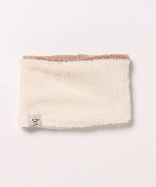 THRASHER(スラッシャー)の「BOA FLEECE REVERCIBLE NECK WARMER/スラッシャーキッズネックウォーマースノボースキー防寒グッズ(ネックウォーマー/スヌード・キッズ・ブラック/ベージュ/ピンク・FREE)」の7枚目の写真