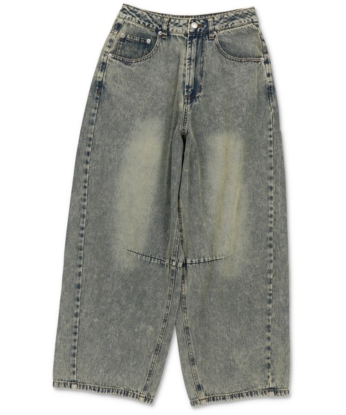低身長さんにおすすめ！ヴィンテージライクデニムカーブパンツ/バレルレッグデニム（デニムパンツ）｜SPINNS（スピンズ） pattayablatt.com