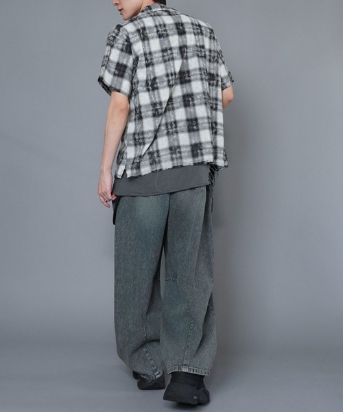 SPINNS（スピンズ）の「バレルレッグジーンズ/カーブデニムパンツ（デニムパンツ・メンズ・ライトブルー/ブルー/ブラック/ネイビー・L/M/S/XL）」の13枚目の写真