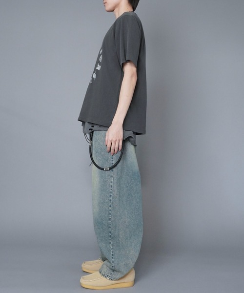 SPINNS（スピンズ）の「バレルレッグジーンズ/カーブデニムパンツ（デニムパンツ・メンズ・ライトブルー/ブルー/ブラック/ネイビー・L/M/S/XL）」の16枚目の写真