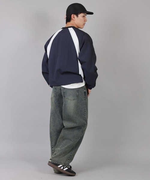 低身長さんにおすすめ！ヴィンテージライクデニムカーブパンツ/バレルレッグデニム（デニムパンツ）｜SPINNS（スピンズ） pattayablatt.com