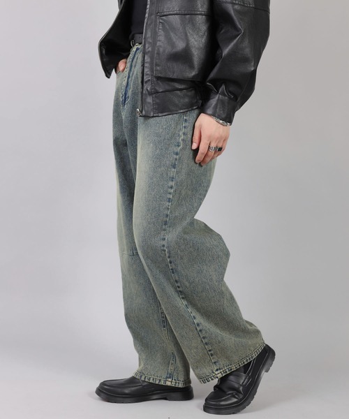 低身長さんにおすすめ！ヴィンテージライクデニムカーブパンツ/バレルレッグデニム（デニムパンツ）｜SPINNS（スピンズ） pattayablatt.com