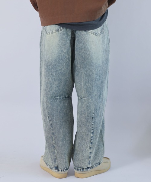 低身長さんにおすすめ！ヴィンテージライクデニムカーブパンツ/バレルレッグデニム（デニムパンツ）｜SPINNS（スピンズ） pattayablatt.com