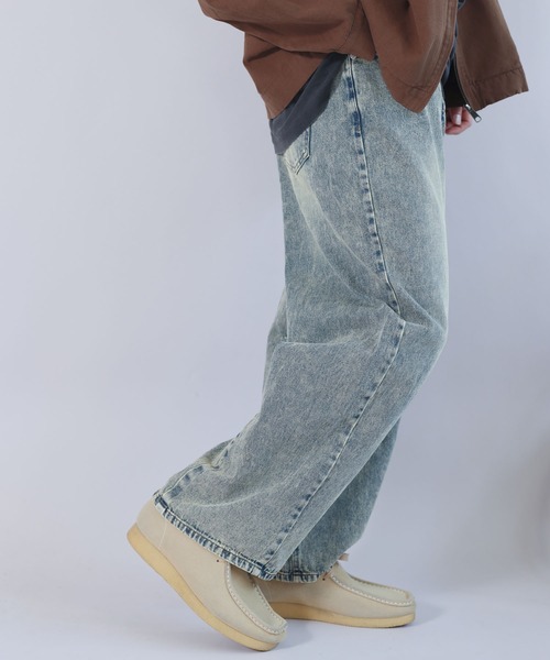 低身長さんにおすすめ！ヴィンテージライクデニムカーブパンツ/バレルレッグデニム（デニムパンツ）｜SPINNS（スピンズ） pattayablatt.com