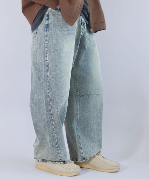 低身長さんにおすすめ！ヴィンテージライクデニムカーブパンツ/バレルレッグデニム（デニムパンツ）｜SPINNS（スピンズ） pattayablatt.com