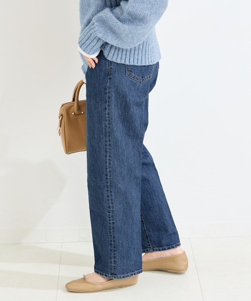 B.C STOCK(ベーセーストック)の「《追加3》【WEB限定】ミッドライズテーパード5ポケット JEAN(デニムパンツ・レディース・ブルー/ネイビー・SMALL/MEDIUM/LARGE)」の17枚目の写真