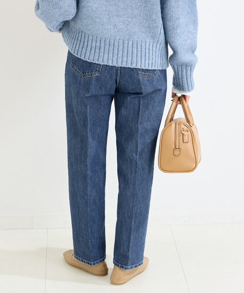 B.C STOCK(ベーセーストック)の「《追加3》【WEB限定】ミッドライズテーパード5ポケット JEAN(デニムパンツ・レディース・ブルー/ネイビー・SMALL/MEDIUM/LARGE)」の18枚目の写真