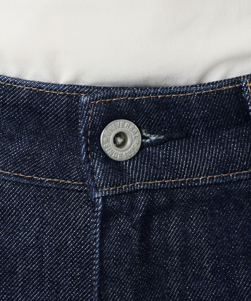 B.C STOCK(ベーセーストック)の「《追加3》【WEB限定】ミッドライズテーパード5ポケット JEAN(デニムパンツ・レディース・ブルー/ネイビー・SMALL/MEDIUM/LARGE)」の4枚目の写真